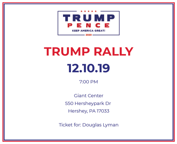 Trump Rally Ticket